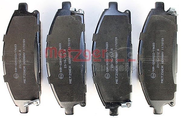 METZGER 1170159 Bremsbelagsatz, Scheibenbremse